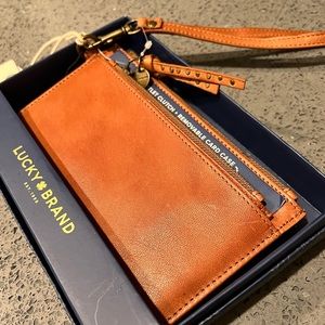 Lucky Brand Leather Wristlet